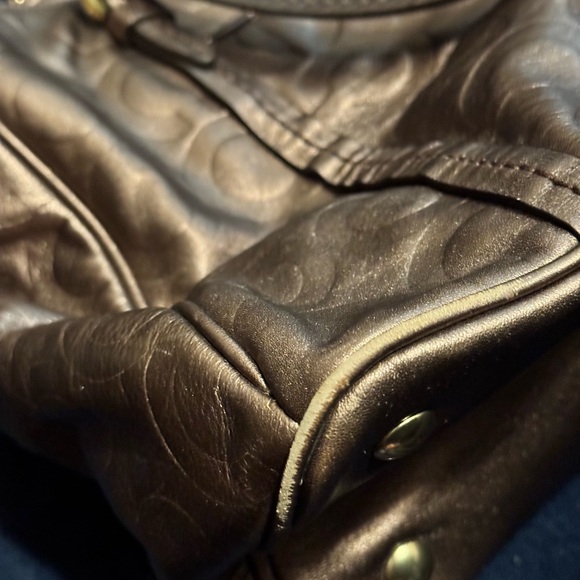 COACH F24607 PEYTON OP ART EMBOSSED DOUBLE ZIP CARRYALL HANDBAG - Picture 16 of 16